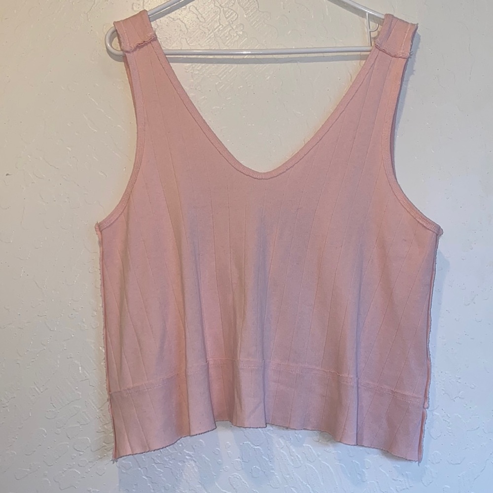 NWT We The Free pink top open back size S
